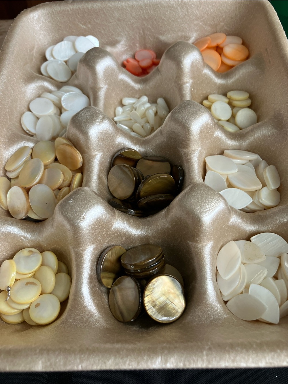 Assortment of Mother of Pearl Beads